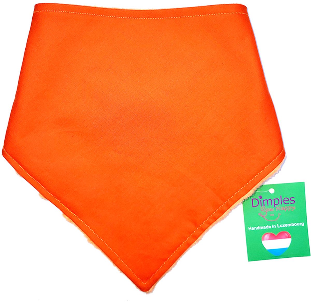 Oranje Hondenbandana Nederland-fan - DIMPLES 40cm S hondensjaal hondenbandana met comfortabele drukknopen