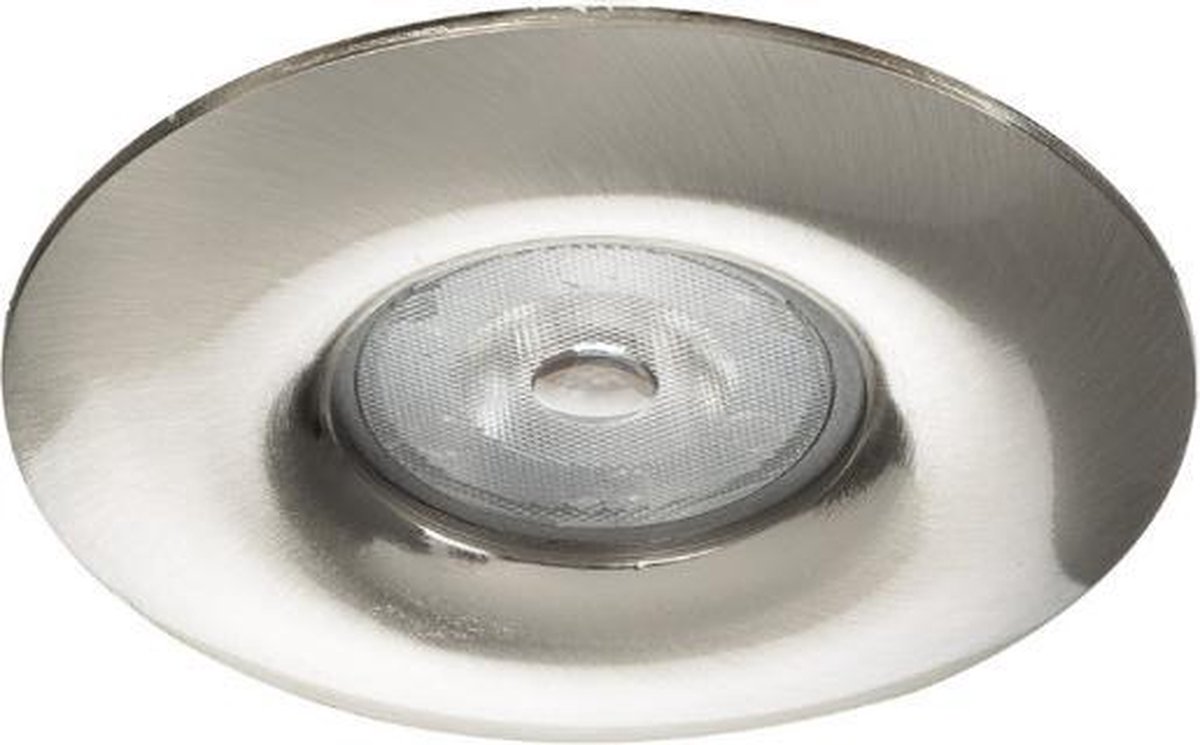 LED inbouwspot Tage -Rond RVS Look -Warm Wit -Dimbaar -5W -Philips LED