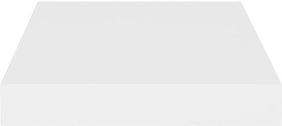 vidaXL Étagères murales Trendy - Set de 4 - MDF - Métal - 23x23,5x3,8 cm - Wit - Support mural