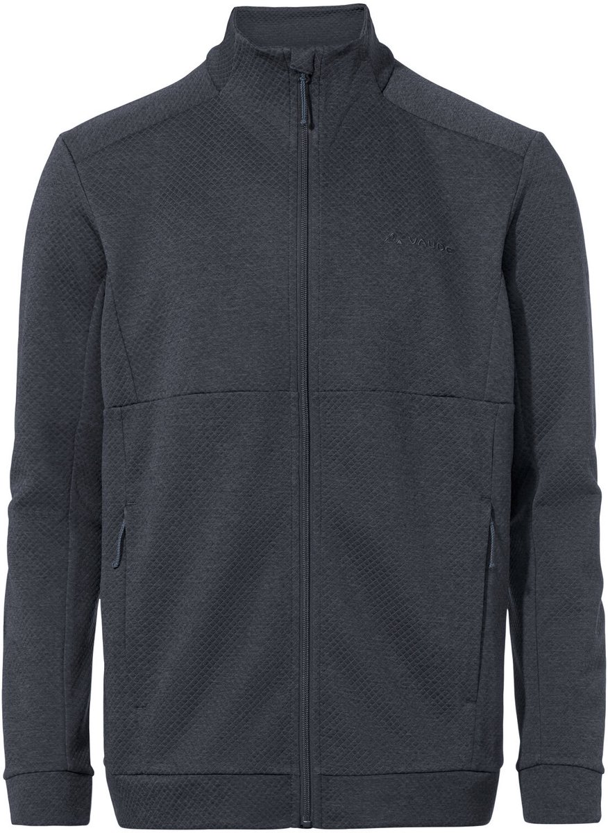 VAUDE Neyland Hiking SC Jas fleecejas heren outdoor sportjas niet waterdicht niet winddicht fleece zonder capuchon gewone pasvorm Zwart