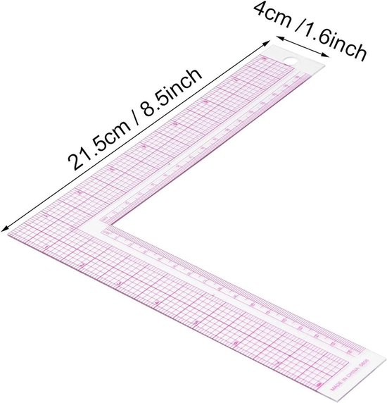 POHOVE Professionele timmermanshoek, Layout tools voor inlijsten, houtbewerking, dakspanthoek