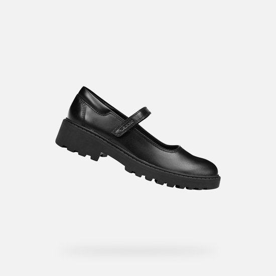 GEOX CASEY MEISJES Veterschoenen - ZWART - Maat 37