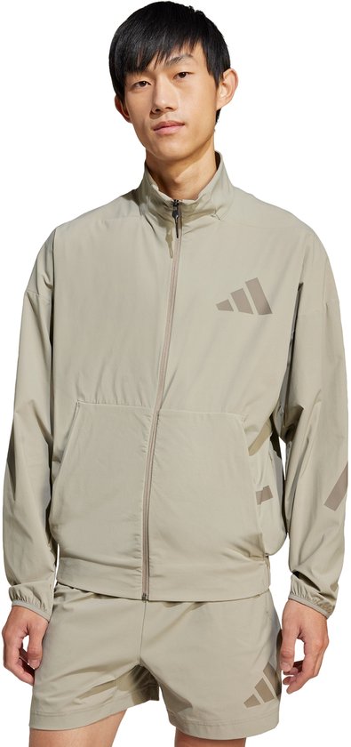 adidas Sportswear adidas Woven Sportjack Heren Beige