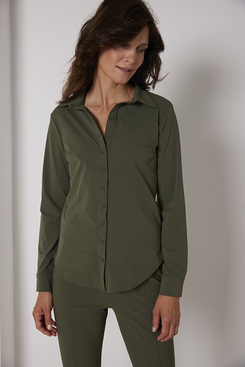 MI PIACE - Travel Blouse Uni 60840 Black - Maat : L