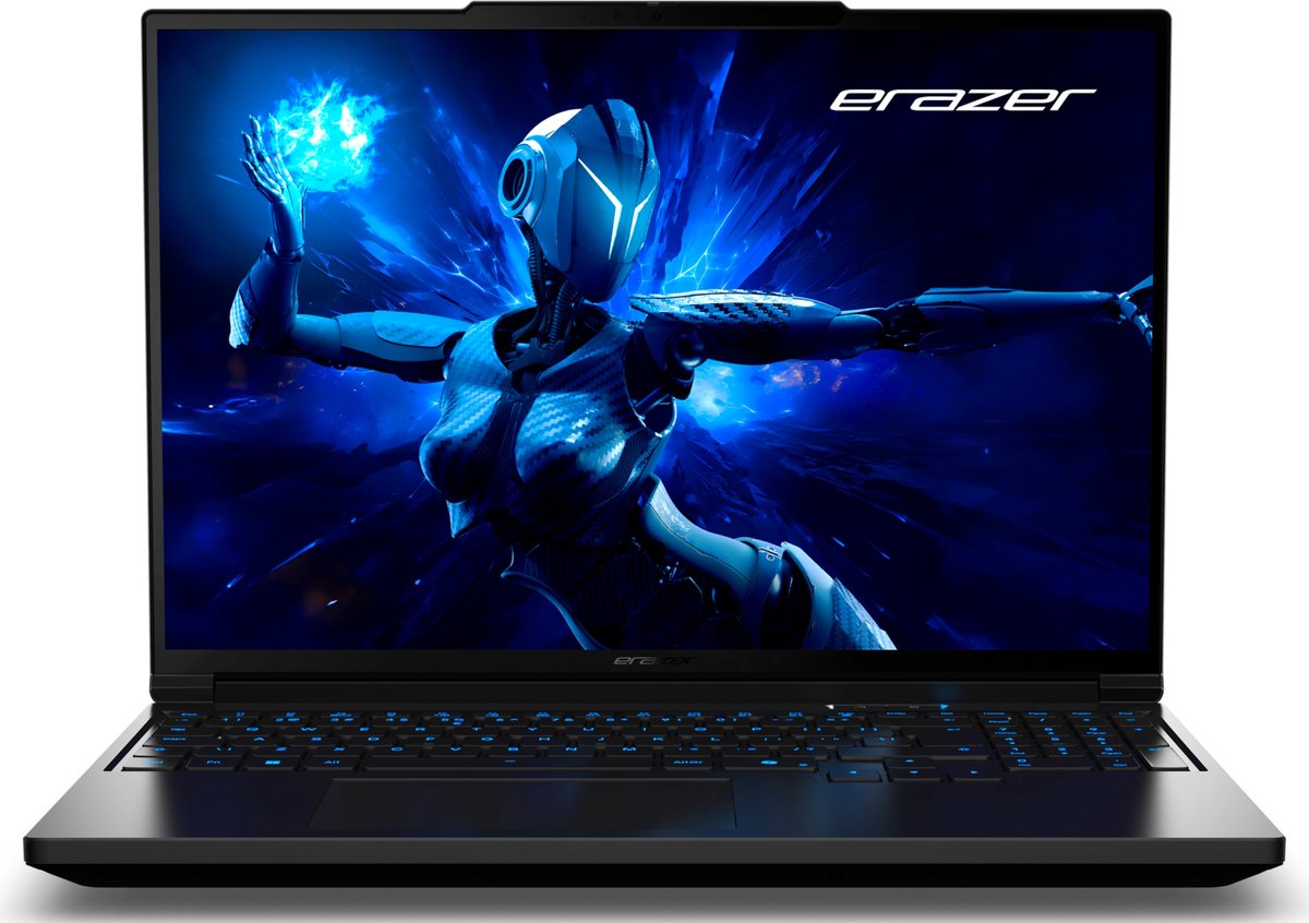 "ERAZER Major 16 X1 - high-end gaming-laptop - Intel� Core� Ultra 9-processor 275HX - 16"" QHD+ scherm 100% DCI-P3 met 300 Hz - NVIDIA GeForce RTX 5070 Ti - 2 TB PCIe SSD - 32 GB RAM NL"