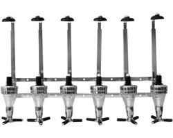 Purepeak Drankdispenser Geschikt voor 6 Flessen - Bar Butler - Shot Dispenser 25 ml - Bar Accessoires