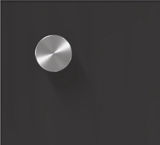 vidaXL Keukenachterwand Donkergrijs 90x60x0,6 cm Gehard Glas