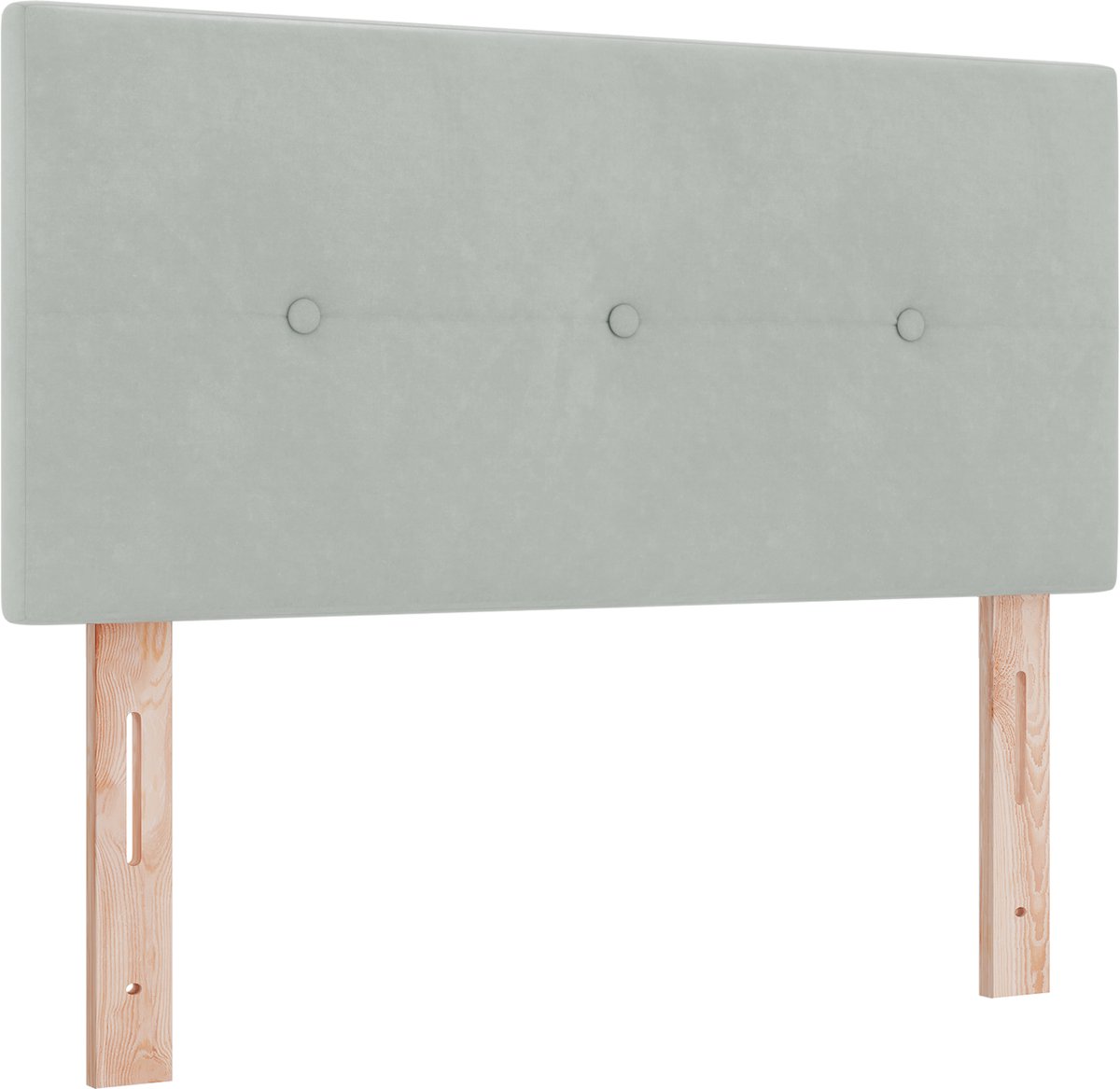 vidaXL - Hoofdbord - Lichtgrijs - 80 - cm - Fluweel