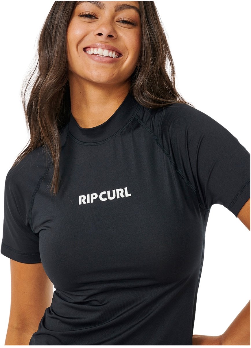 2025 Rip Curl Dames Klassiek Surf Korte Mouw Lycra Vest - Black