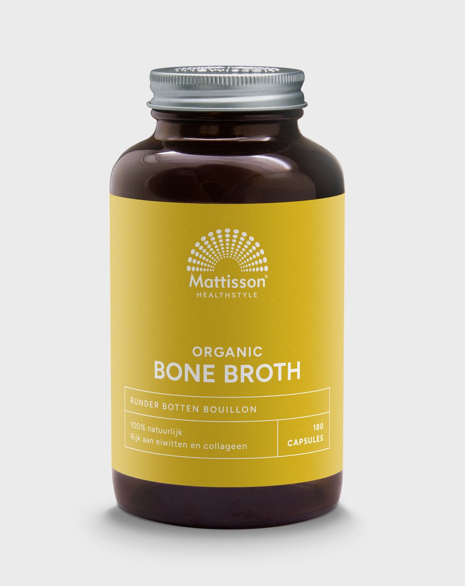 Goedkoopste Mattisson - Biologische Bone Broth - Botten Bouillon - 180 Capsules