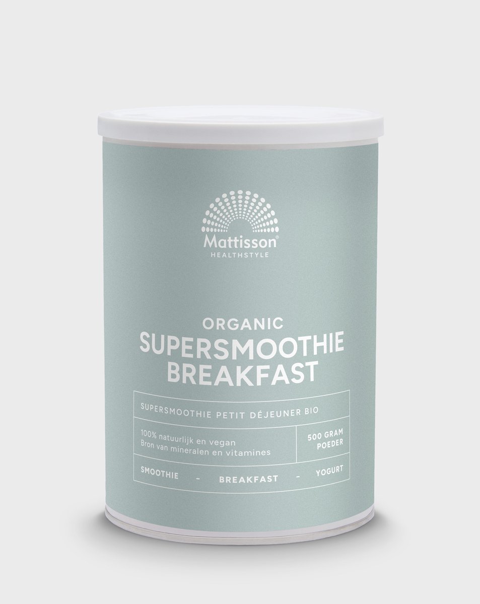 Goedkoopste Mattisson - Biologische Breakfast Supersmoothie Mix - 100 Biologisch - Antioxidanten - 500 Gram