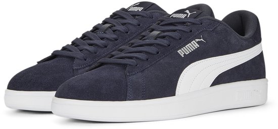 Baskets pour femmes unisexe PUMA Smash 0 - Bleu foncé / Wit - Taille 40