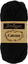 Scheepjes Catona 50 gram - 110 Jet Black