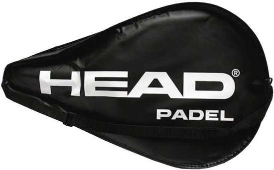 Zwart-witte padelrackethoes met schouderriem