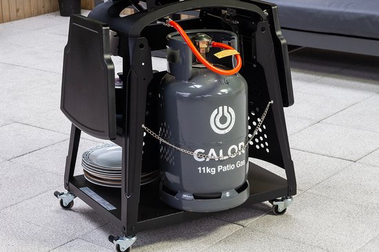 Sahara Storm gasbarbecue - 2 branders - semi-portabel - demontabel voor tafel gebruik - compleet met onderstel - 4400 wat van Sahara — afbeelding 2