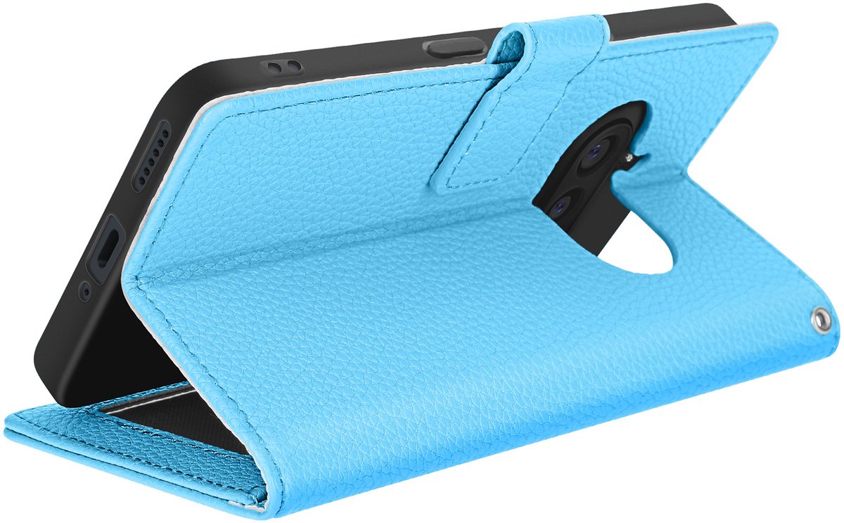 Avizar Hoesje Geschikt voor Nothing Phone 3a Clamshell Portemonnee, Blauw