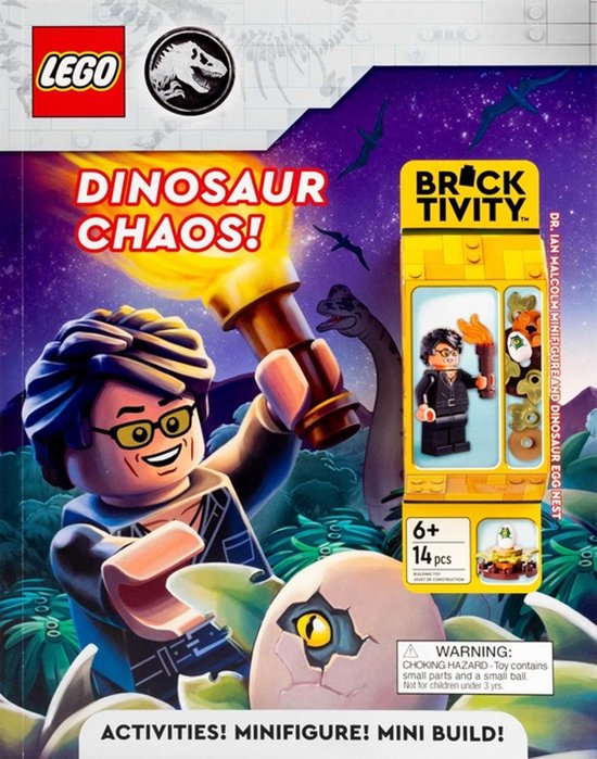 Activity Book with Minifigure- Lego Jurassic World: Dinosaur ... - cover