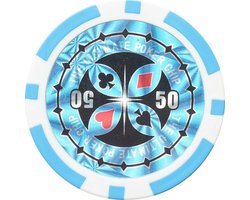 Ultimate pokerchip 11.5g - Value 50 - 25st. - Texas Hold'em Poker Chips - Fiches voor Pokeren