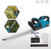 Bol.com Heggenschaar - Elektrische - Snoerloos - Struiktrimmer - Grasmaaier - 2000W - 15000 RPM - met 18V-21V Batterij - voor he... aanbieding