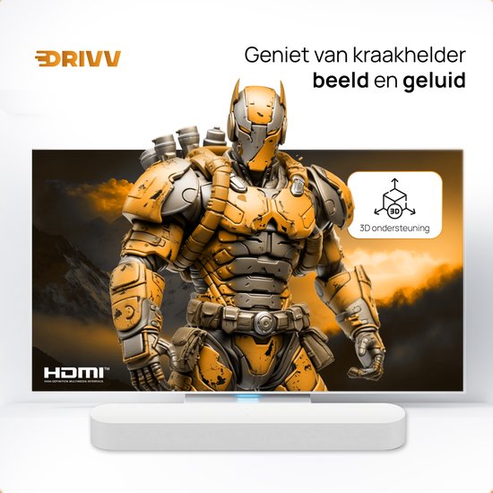 Drivv. Câble HDMI 2.1 Premium - Ultra HD - 8K 60 Hz - 4K 120 Hz - Compatible Xbox Series X et PS5 - 7,5 mètres - Oranje