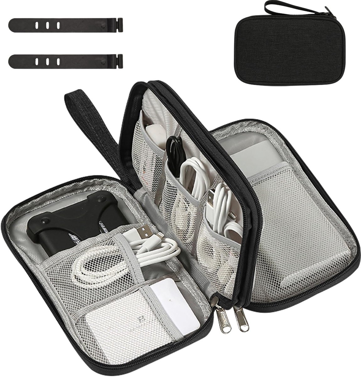 Ibenzoa® Duurzame en Veerkrachtige Draagbare Kabelorganizer - Universele Oplaadoplossing