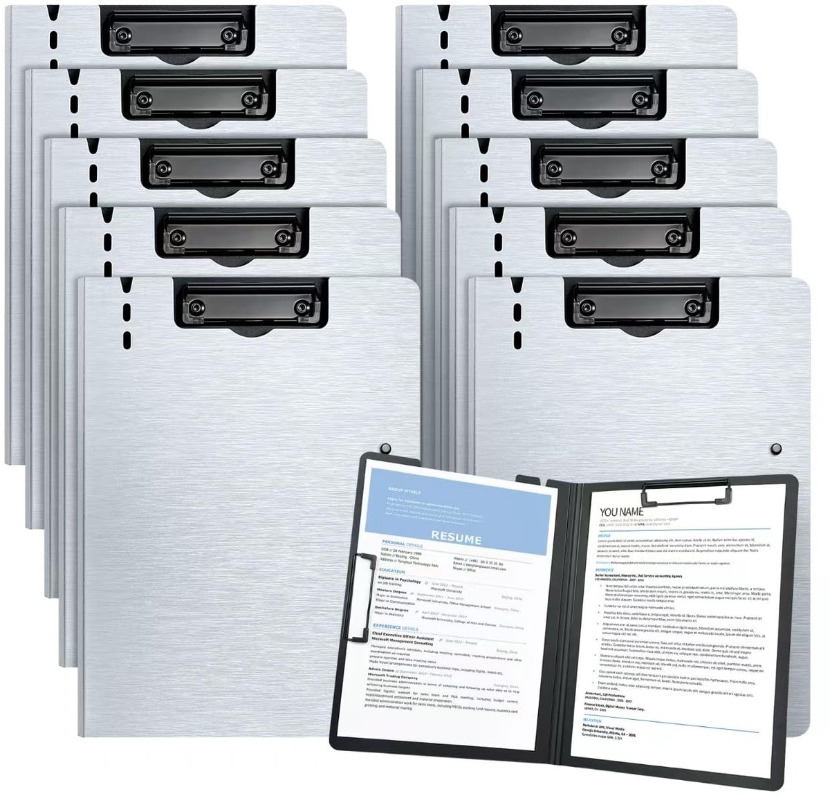 Ibenzoa® Multifunctionele Opvouwbare A4 Klembord Set – 10 Stuks voor Diverse Gebruiksscenario's