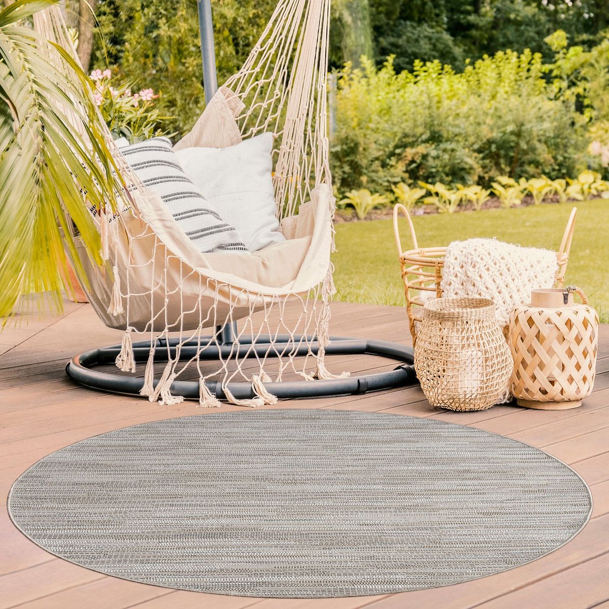 Balkon Tuin Woonkamer Boho Design Scandinavisch Gevlekte Look Uni