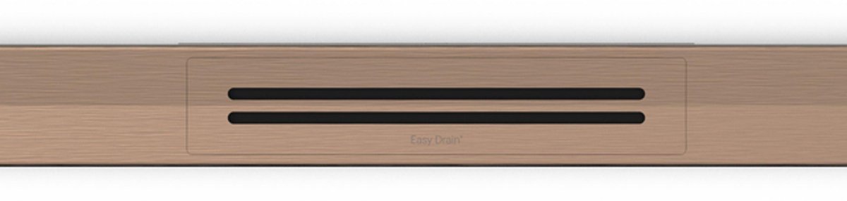 Easy drain R-line Clean Color douchegoot 100cm brushed red gold