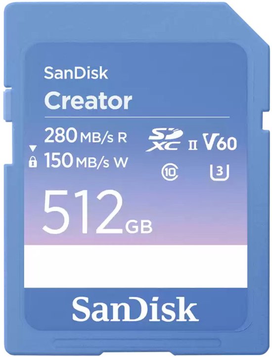 Sandisk SDXC Creator 512GB 150MB/s