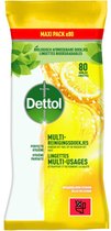 Dettol Multi-Cleaning Wipes Citrus - 1x 80 pièces