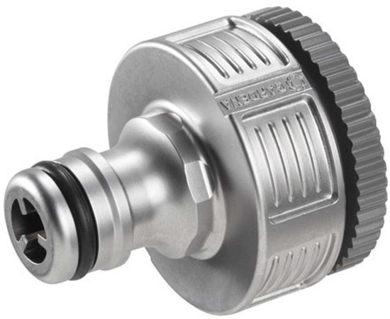 Premium metalen kraanstuk GARDENA 26,5 mm (G 3/4″) schroefdraad, robuust, vorstbestendig, anti-splash, tuinslang aansluiting