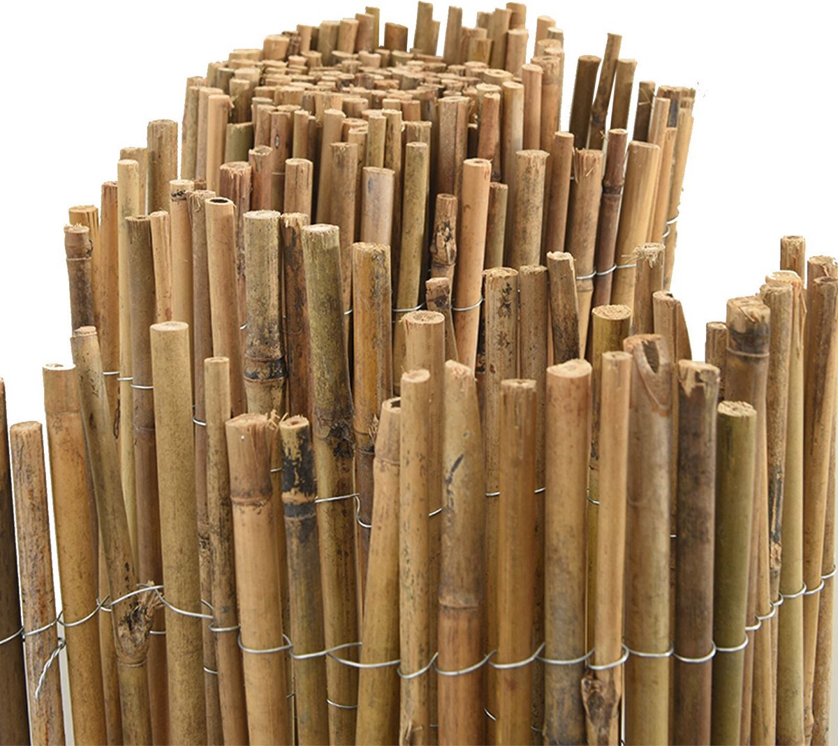 vidaXL - Bamboe - hek - Naturel - 600 - x - 125 - cm - Bamboe