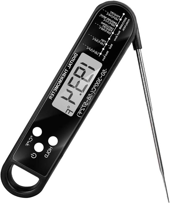 Draadloze Keukenthermometer met 2 Sondes, LCD Scherm, 130m Bereik