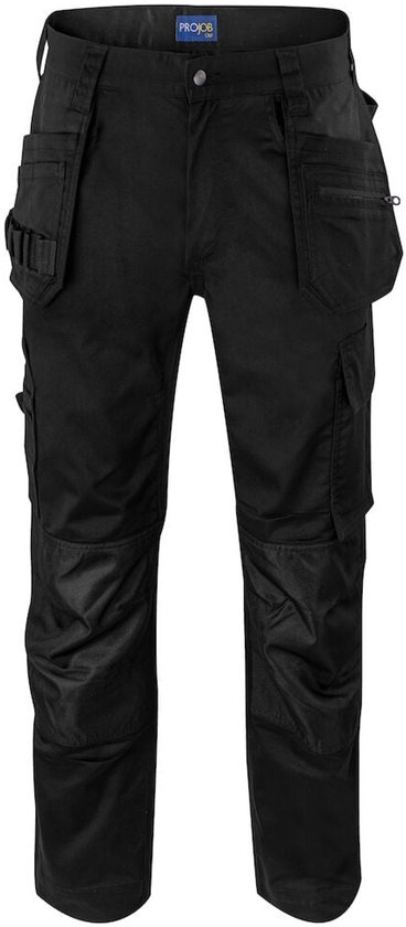 Pantalon extensible ProJob 5570 avec poches aux genoux et poches à clous 645570 - Zwart - C64/164