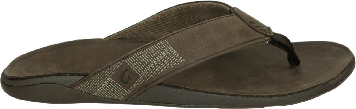OluKai TUAHINE - Heren slippers - Kleur: Bruin - Maat: 41