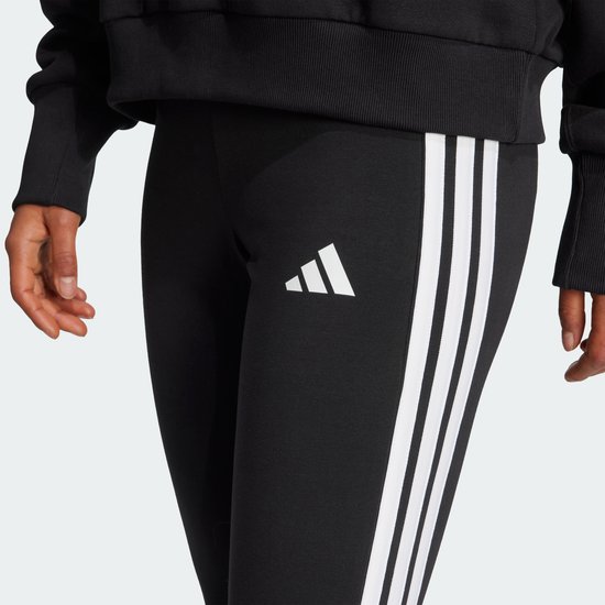 Adidas Sportswear Essentials 3-Stripes 3/4 Legging - Dames - Zwart van Adidas — afbeelding 4