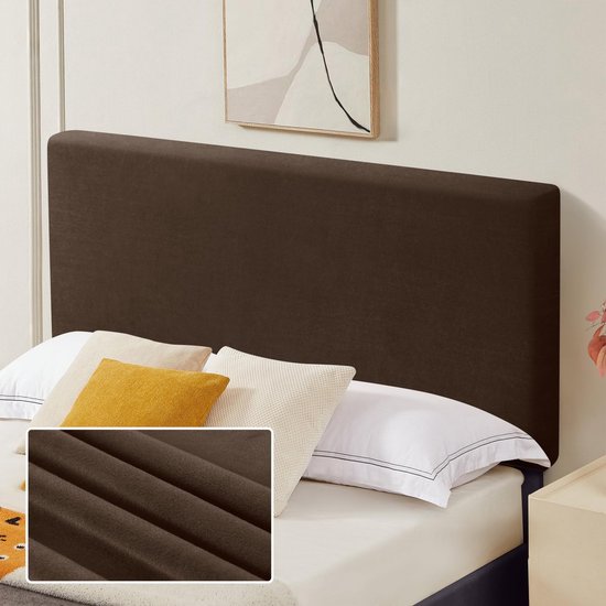 Housse de tête de lit élastique Ibenzoa® avec motif diamant de Luxe pour un renouvellement de style simple 150-170 cm