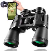 Professionele Verrekijker Inlcusief Draagtas - Geschikt voor Tripod - Compacte Verrekijker voor Volwassene - Verrekijkers - Nachtzichtfunctie - 20x50/900g/Zwart