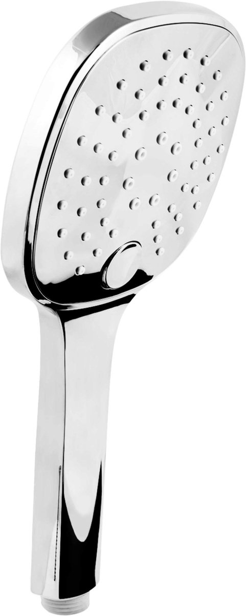 Cornat handdouche "Celletta" - 116,5 mm kopdiameter - verchroomd - 3 straalsoorten: normale en zachte straal - antikalk- en waterbesparend inzetstuk / douchekop voor douche & bad / douchestraal / TECB3411