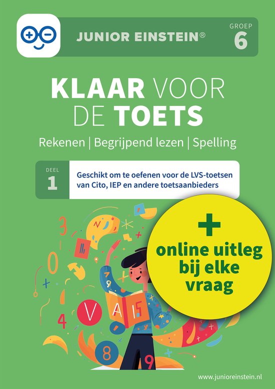 Klaar voor de toets 1 groep 6 - cover