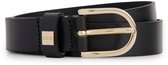BOSS Cuir Ceinture Scarlet Leather Belt 2,5 W80 Black Noir