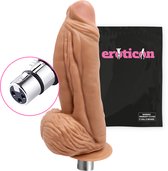 Eroticon Mega Dildo XXL Niek - 26.5cm Lang - 7.5cm Dik - Opzetstuk voor Seksmachine - Extreem groot - Grote Dildo - Dikke dildo - Accessoire - 3XLR opzetstuk - Xxxl Dildo