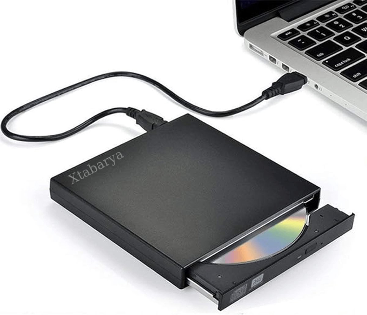 CD-ROM Speler Externe Dvd Usb 2.0 DVD-ROM Drivecd Rw Optische Drive Recorder Draagbare Voor Macbook Laptop Computer Pc Windows 7/8 zwart