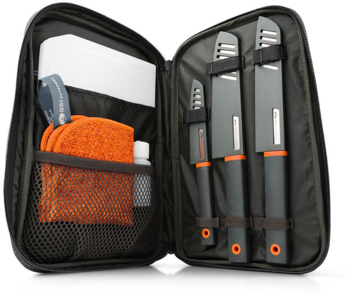 GSI Outdoors Santoku Knife Set Grijs