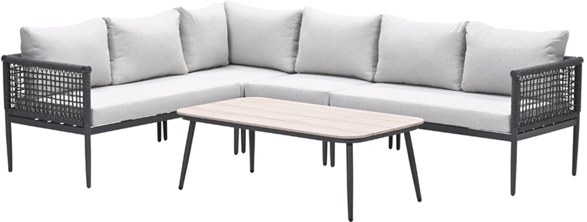 Garden Impressions lounge hoekbank Teramon - donkergrijs