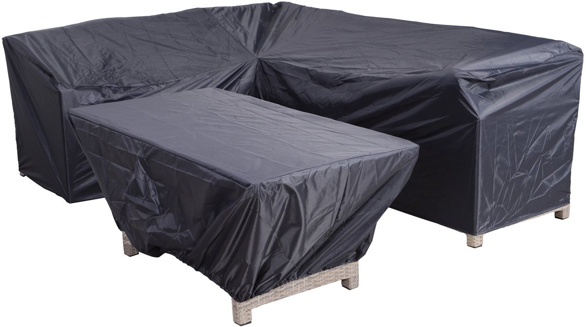 Garden Impressions Coverit voor lounge-diningset rechts - 270/210x85xH90 en 165x95xH70 cm Grijs