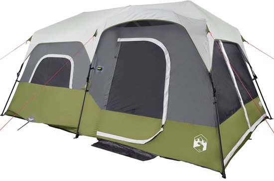 vidaXL - Tent - 9-persoons - waterdicht - met - LED - lichtblauw van Merkloos — afbeelding 5