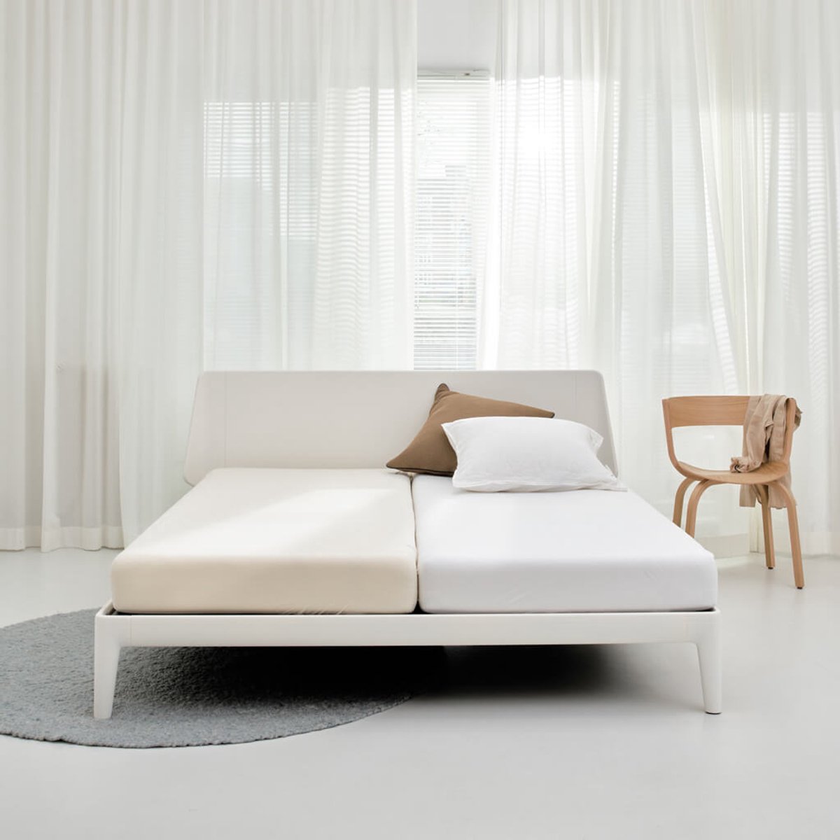 Auping Jersey 235 hoeslaken voor matras - 80/90/100 x 200/210/220 cm - Gebroken wit - Biologisch katoen thumbnail 3