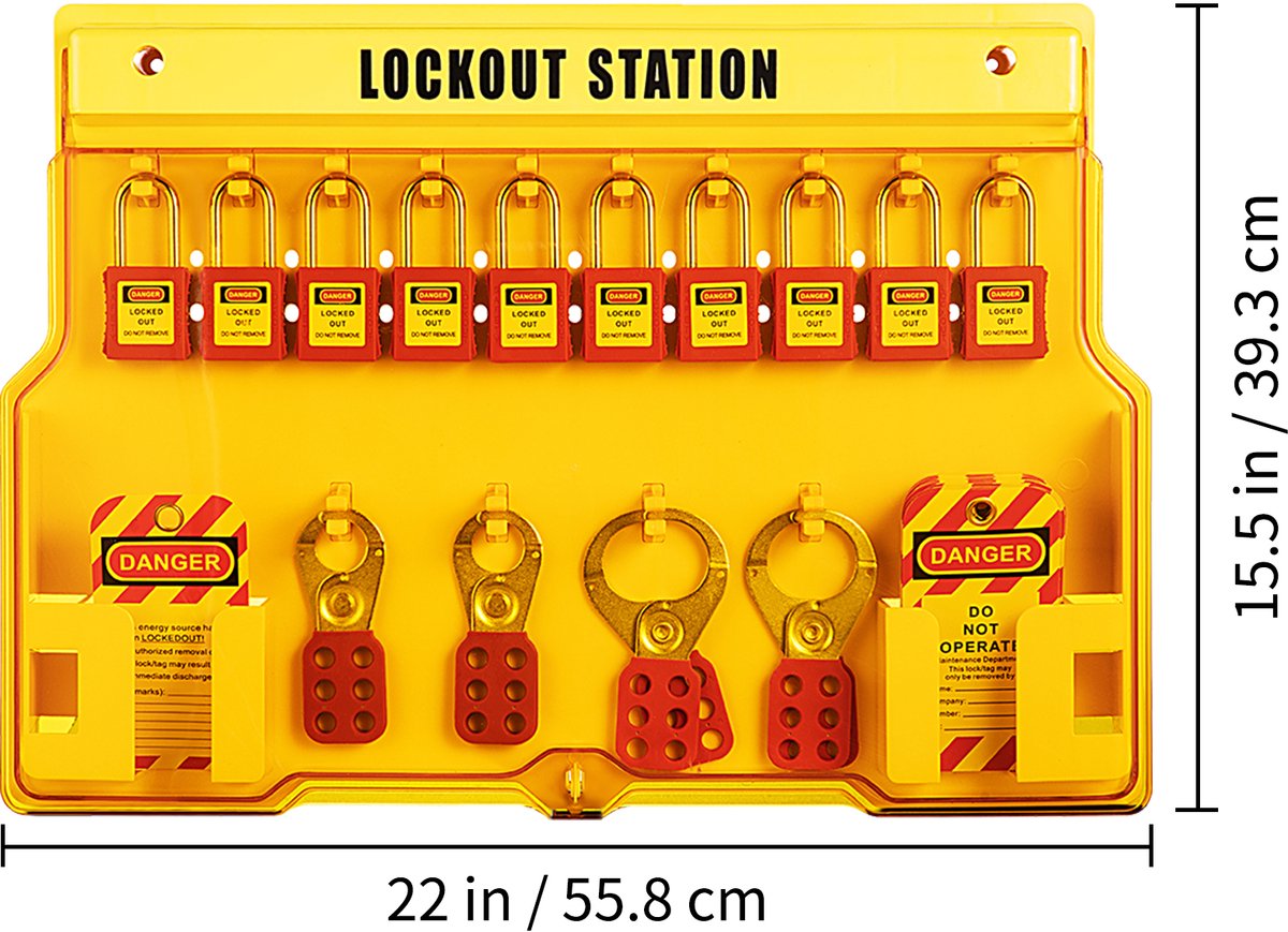 Lockout tagout kit,58-delige , LOTO gereedschap voor elektrische veiligheid, hangsloten, hasps, tags, kabelbinders, veiligheid voor industrie en machines — cadeau in Cadeau-ideeën - foto 5