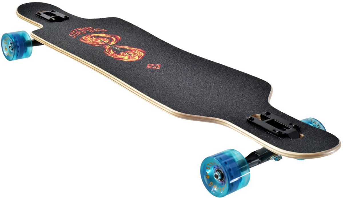 StreetSurfing Street surfing - freeride longboard - 39 inch - curve holy cube - 99cm afbeelding